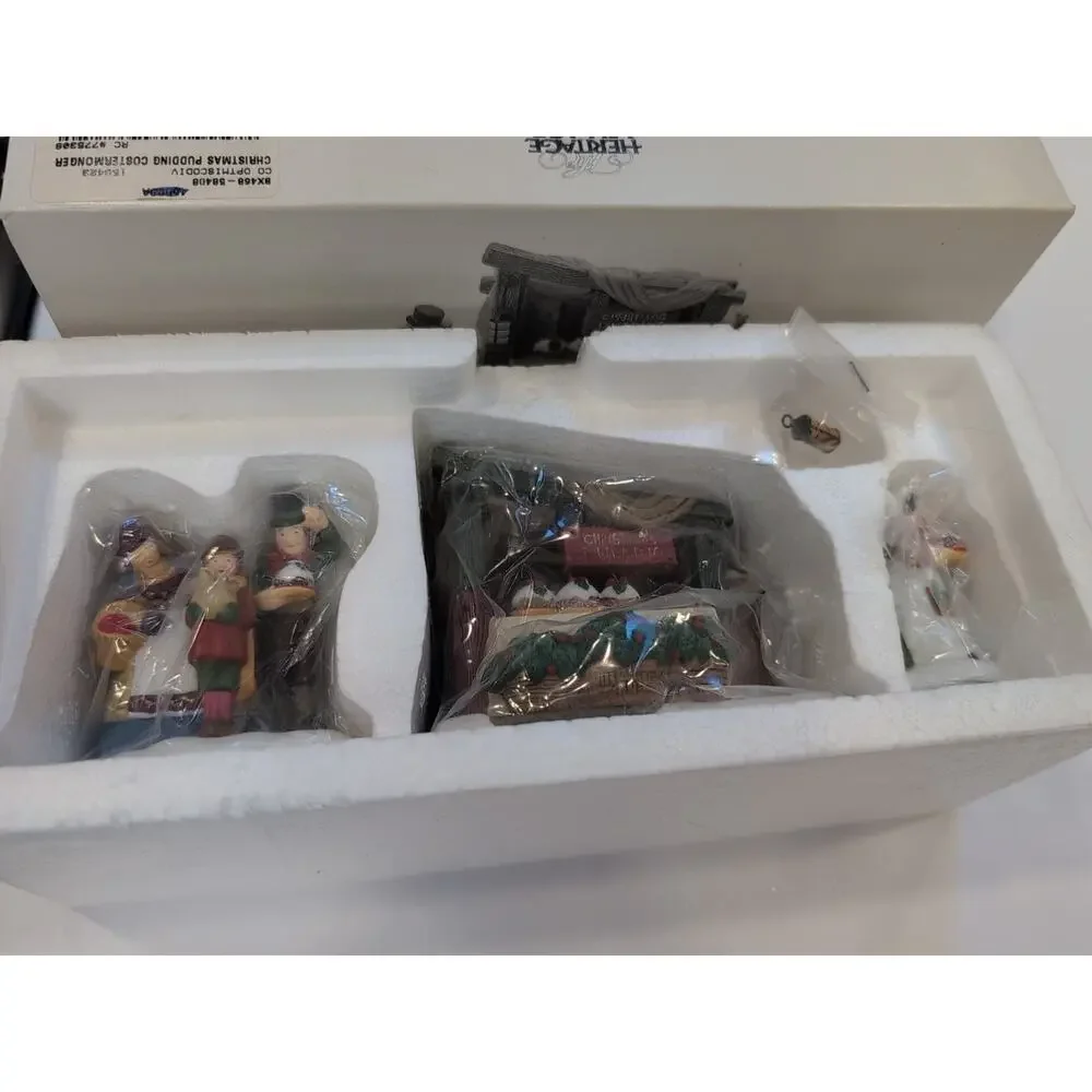DEPT. 56 Heritage Village CHRISTMAS PUDDING COSTERMONGER Set of‎ 3 #58408